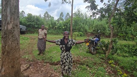 Robert Bulimo’s blessings - concrete, clothes, bedding, food basket - JOYOUS MOMENT (June 24th 2025).
